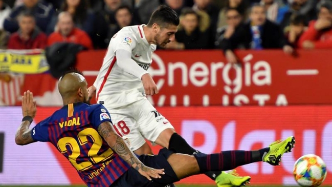 Sevilla derrotó como local a Barcelona y tomó ventaja en cuartos de la Copa del Rey