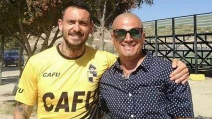Mauricio Pinilla recibió la visita de "Kike" Acuña en práctica de Coquimbo Unido