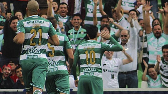 Diego Valdés se lució con dos goles en la victoria de Santos Laguna sobre Toluca