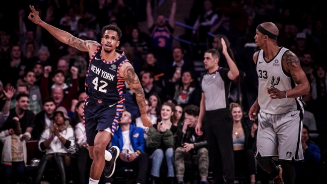 Los Knicks sorprendieron a San Antonio en la NBA