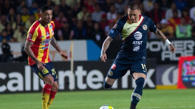 Nicolás Castillo marcó un golazo de tiro libre en empate de América ante Morelia