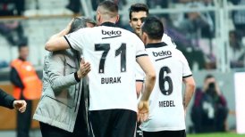 Besiktas tuvo agónico triunfo en Turquía con Gary Medel en cancha