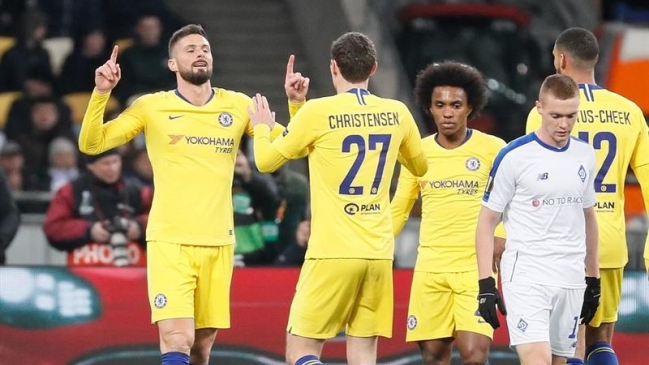 Chelsea barrió con Dinamo Kiev y avanzó a los cuartos de final de la Europa League