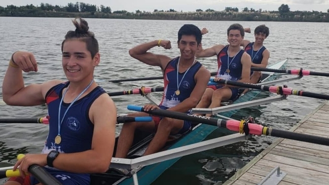 Team Chile tuvo una jornada "dorada" en la Copa América de Remo en Buenos Aires