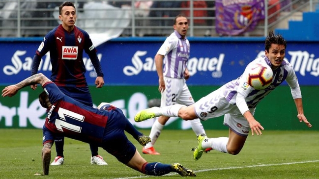 Fabián Orellana marcó un gol en caída de Eibar ante Real Valladolid