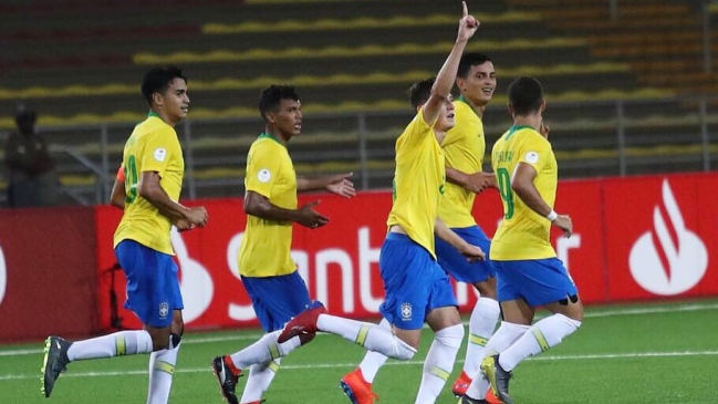 Brasil noqueó a Colombia y Paraguay volvió al triunfo sobre Uruguay en el Sudamericano Sub 17