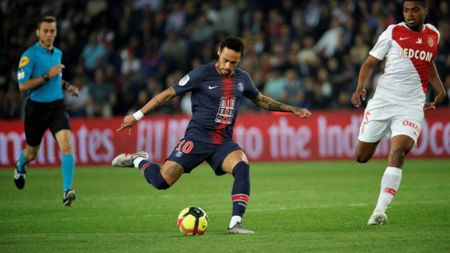 Neymar regresó a las canchas en victoria del campeón PSG sobre AS Mónaco