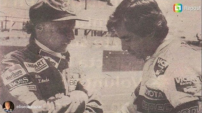 Eliseo Salazar lamentó el fallecimiento de su ídolo Niki Lauda