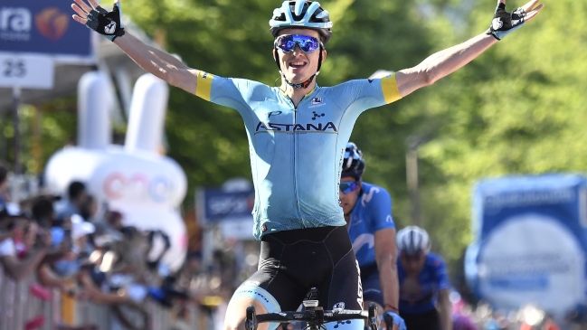 Pedro Bilbao ganó la etapa del Giro y Carapaz se mantiene de líder