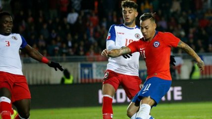 Eduardo Vargas empató para Chile ante Haití con un certero zapatazo