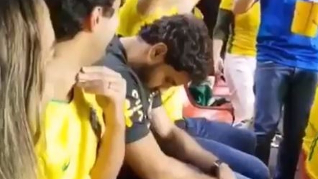Hincha se hizo viral al quedarse dormido en el duelo de Brasil y Bolivia por Copa América
