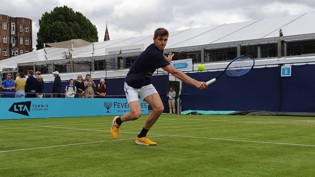 El intenso entrenamiento de Nicolás Jarry de cara al ATP de Eastbourne