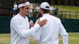 Roger Federer y Rafael Nadal coincidieron en práctica dominical en Wimbledon