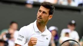 Novak Djokovic venció sin complicaciones a David Goffin y es el primer semifinalista en Wimbledon