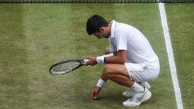 Djokovic comió pasto luego del maratónico triunfo sobre Federer