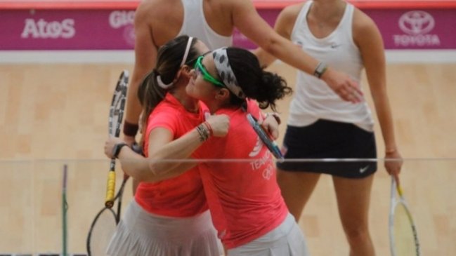 Chilenas Delgado y Pinto lograron el bronce en el squash femenino