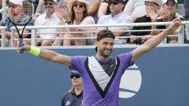 Grigor Dimitrov venció al verdugo de Garin y enfrentará a Roger Federer en cuartos del US Open