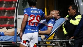 Francisco Silva sufrió una terrible lesión ante Unión La Calera y fue retirado en ambulancia de la cancha