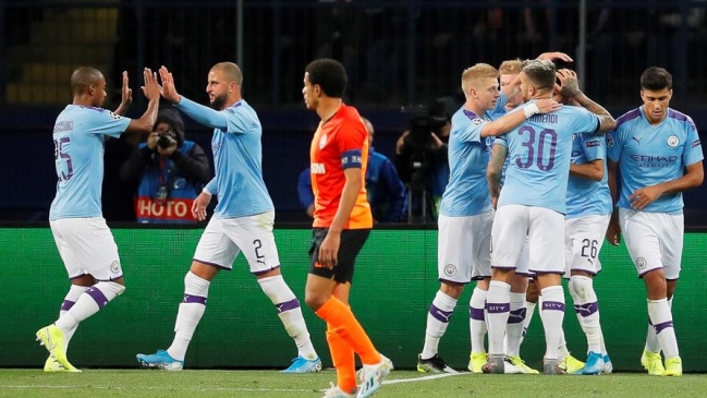 Manchester City impuso sus condiciones en triunfo sobre Shakhtar Donetsk en la Champions