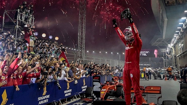Sebastian Vettel: Fue una sorpresa para mí quedar adelante de Charles Leclerc