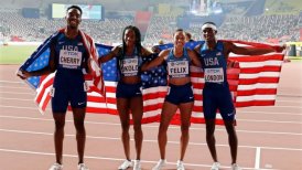Estados Unidos batió su propio récord mundial de relevos mixtos 4x400 en Doha y ganó el oro