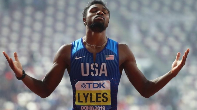 Noah Lyles se coronó nuevo campeón mundial de 200 metros en Doha