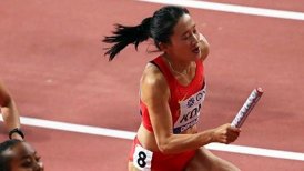 Atletas chinas protagonizaron increíble blooper en la final 4x100 femenina del Mundial