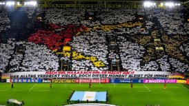 Alemanes le recordaron a Argentina el gol de Gotze en Brasil 2014 con espectacular mosaico