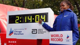 La keniana Brigid Kosgei batió el récord mundial de maratón