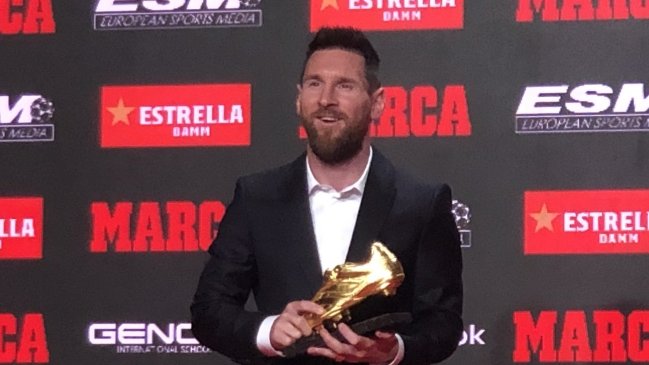 Lionel Messi recibió su sexto Botín de Oro como máximo goleador de Europa