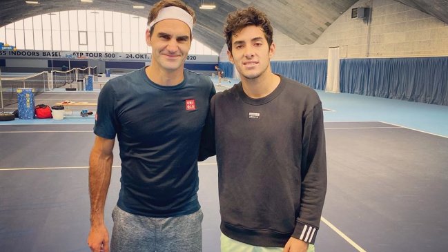 ¡Qué nivel! Cristian Garin entrenó con Roger Federer para el ATP 500 de Basilea