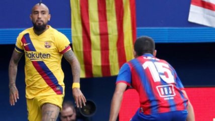 Arturo Vidal le ganó el duelo de chilenos a Fabián Orellana en la liga española
