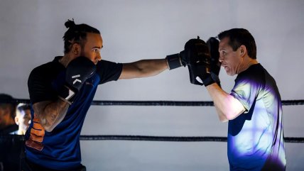 Julio César Chávez le dio clases de boxeo a Lewis Hamilton en la previa del GP de México