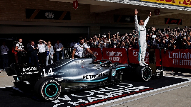 Lewis Hamilton selló su sexto título de Fórmula 1 en el GP de Estados Unidos
