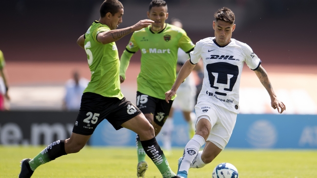 Felipe Mora y Angelo Sagal vieron en cancha el empate entre Pumas y Juárez en México
