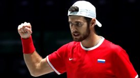Khachanov remontó ante Coric y aseguró el primer triunfo de Rusia en las Finales de Copa Davis