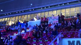 "En Chile se violan los DD.HH.": El mensaje que apareció en la Copa Davis