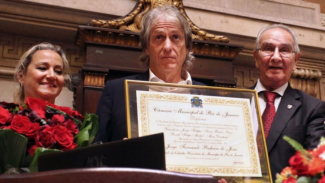 Jorge Jesús recibió el título de Ciudadano Honorario de Río de Janeiro