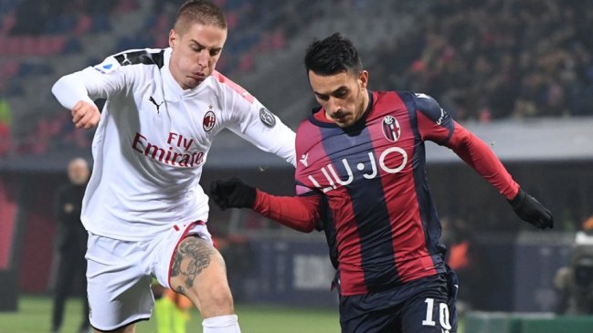 Serie A: Bologna de Gary Medel tropezó en casa frente a AC Milan