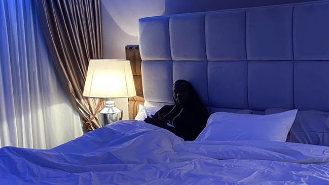 Lukaku se llenó de bromas por su gigantesca cama