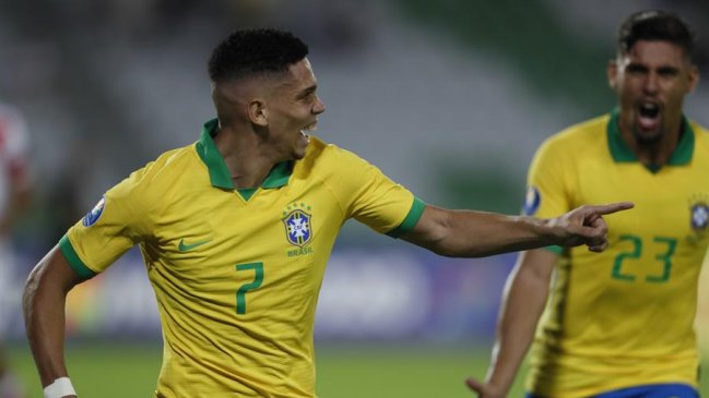Paulinho guió el triunfo de Brasil ante Perú en el Preolímpico sub 23