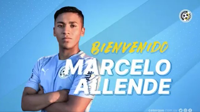 Marcelo Allende firmó en Torque, una filial de Manchester City en Uruguay