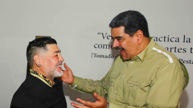 Maradona visitó a Maduro: Gracias por continuar con el legado del comandante Hugo Chávez