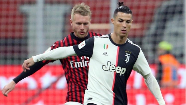 Cristiano Ronaldo salvó a Juventus de caer frente a AC Milan en semifinales de la Copa Italia
