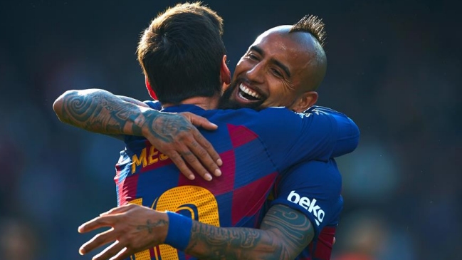 Barcelona goleó a Eibar con el aporte de Vidal y un soberbio Lionel Messi