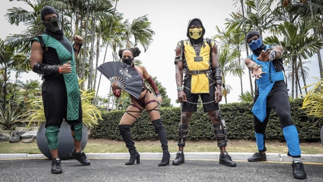 Usain Bolt se disfrazó de personaje de Mortal Kombat para un carnaval