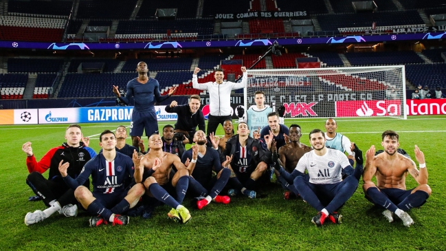 Jugadores de PSG imitaron la celebración de Haaland tras su triunfo en Champions