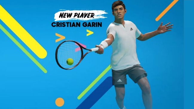 Cristian Garin fue incluido en popular videojuego de tenis