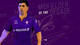 Hinchas escogieron a David Pizarro como el mejor volante central de la década en Fiorentina