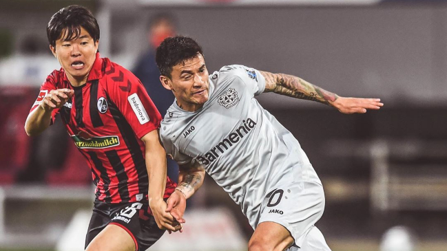 Bayer Leverkusen logró trabajada victoria ante Friburgo con destacada actuación de Aránguiz